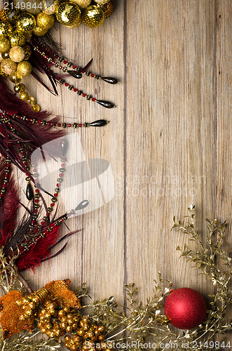 Image of Christmas decorations frame 