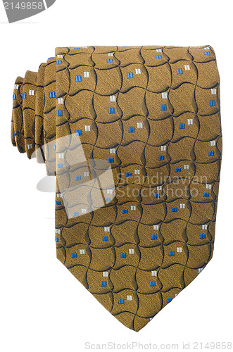 Image of Yellow and blue pattern tie