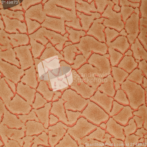 Image of Orange leather texture closeup