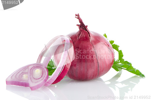 Image of Red sliced onion