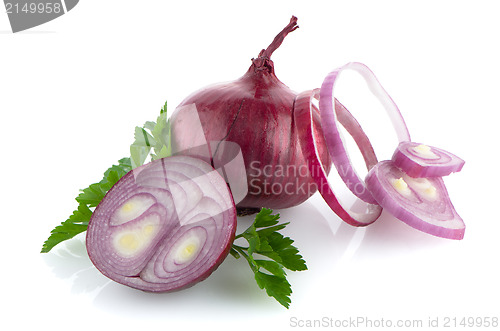 Image of Red sliced onion