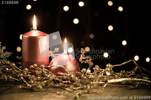 Image of Christmas candles