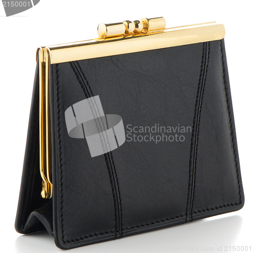 Image of Black Leather Purse 