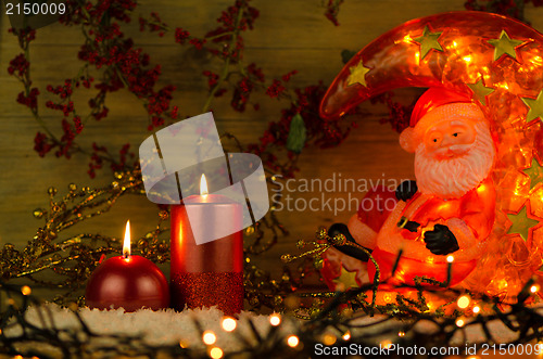 Image of Two candles Christmas decoration