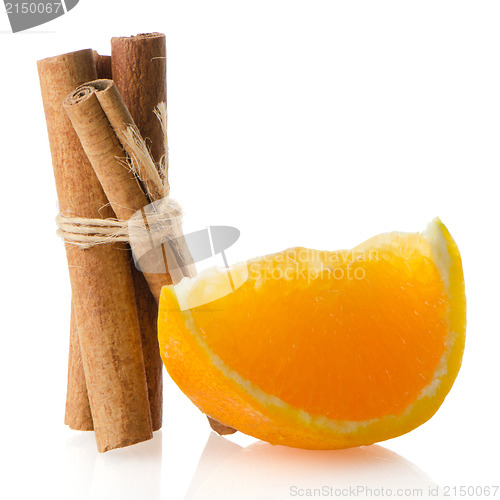 Image of One orange fruit segment 