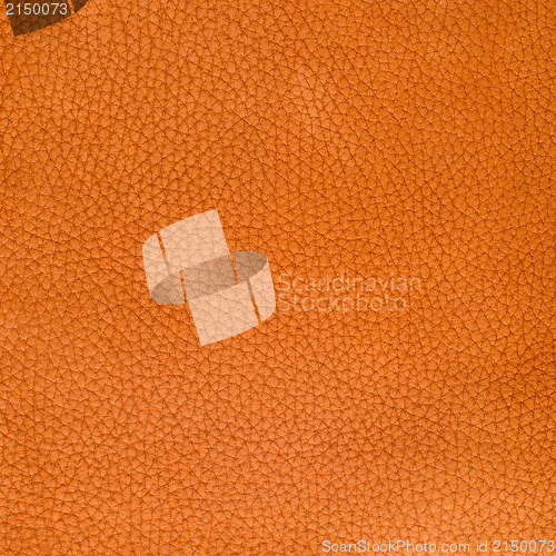 Image of Orange leather texture closeup