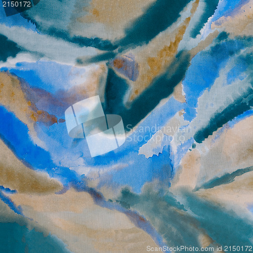 Image of Blue oil painting