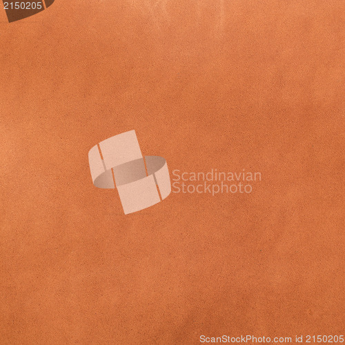 Image of Orange leather texture closeup