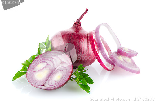 Image of Red sliced onion