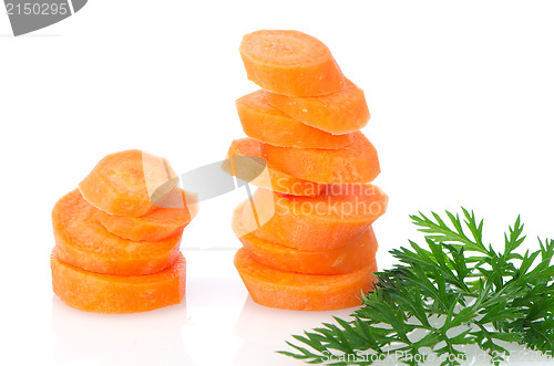 Image of Pile of carrot slices