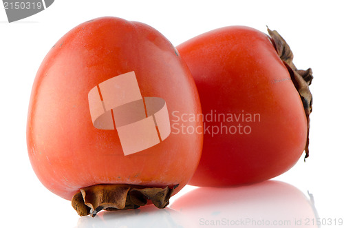Image of Red ripe persimmons