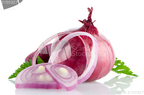 Image of Red sliced onion