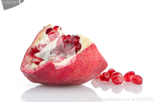 Image of Half pomegranate fruit