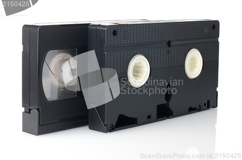 Image of Old VHS Video tapes
