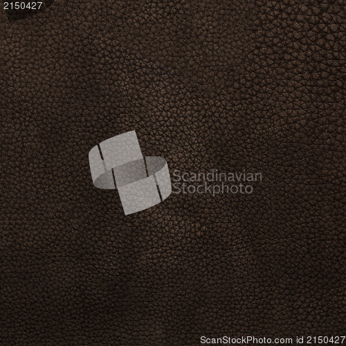 Image of Brown leather texture closeup