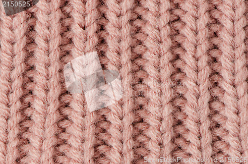 Image of Pink knitted wool