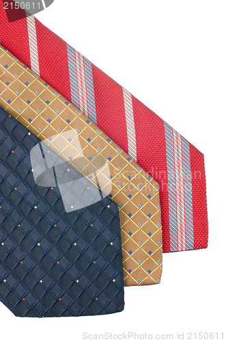 Image of Closeup of three ties