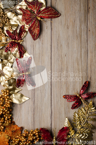 Image of Christmas decorations frame 
