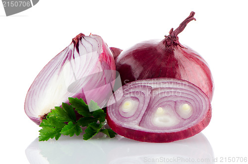 Image of Red sliced onion