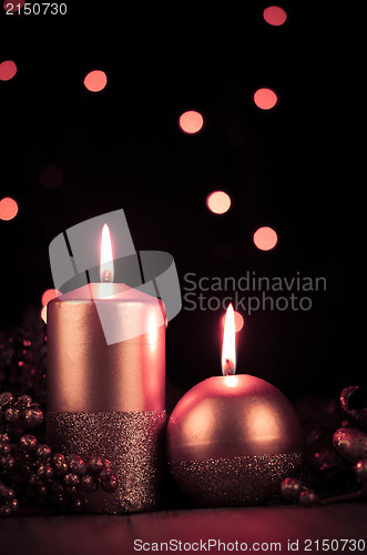 Image of Christmas candles