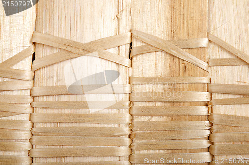 Image of Background of rustic interlaced straw