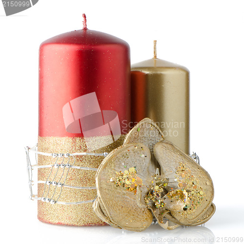 Image of Christmas candle decoration
