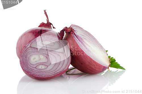 Image of Red sliced onion