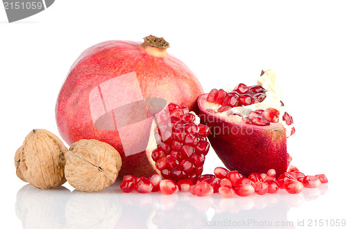 Image of Half pomegranate fruit