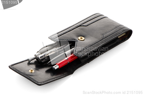 Image of Leather pencil case 