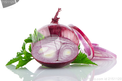 Image of Red sliced onion