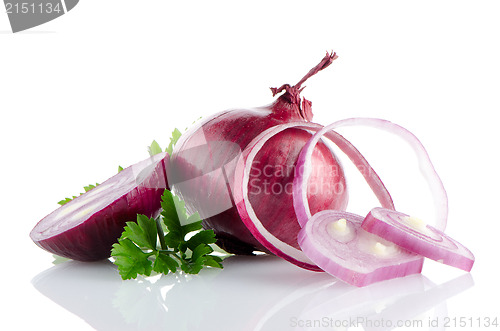 Image of Red sliced onion