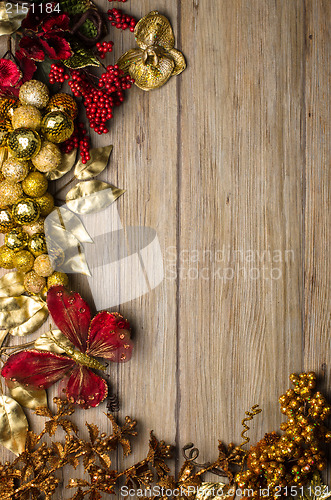 Image of Christmas decorations frame 