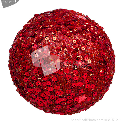 Image of Christmas ball isolated