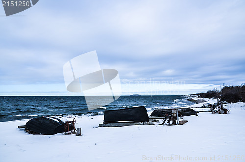 Image of Old rowing boats