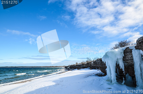 Image of Coast with limestone cliffs