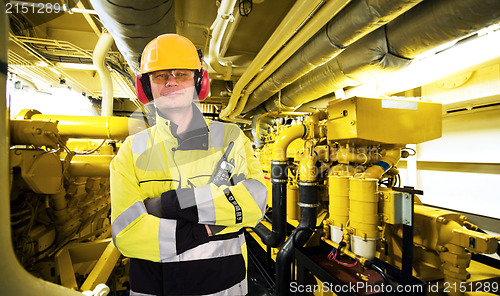 Image of Engine room worker