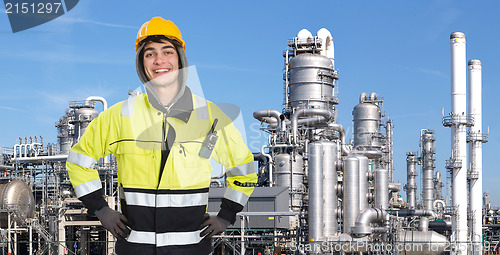 Image of Confident petrochemical engineer