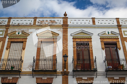 Image of Detail of typical old house in Spain