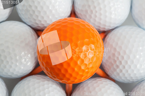 Image of White golf balls 