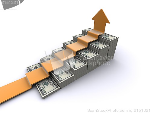 Image of dollars stairway 