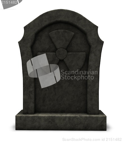 Image of radioactive gravestone