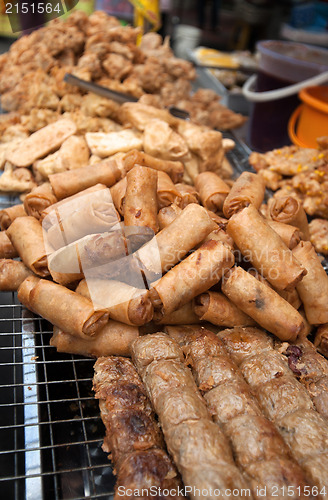 Image of deep fried spring rolls