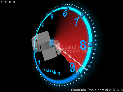 Image of Speedometer scoring high speed 