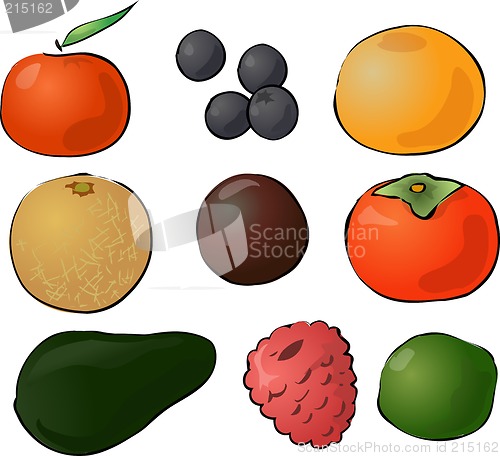 Image of Fruits illustration