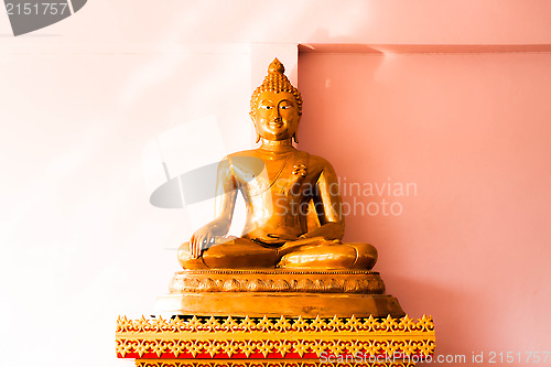 Image of Sitting bronze buddha image statue