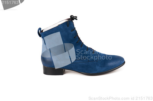 Image of blue woman's shoe
