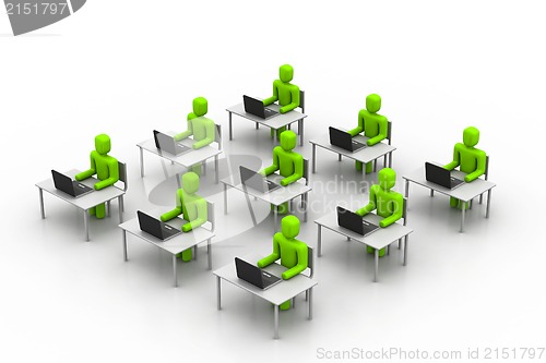 Image of People working in office