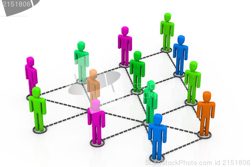 Image of Colorful Business network	