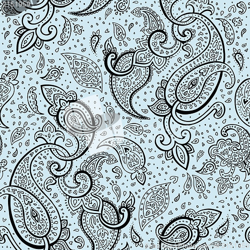 Image of Elegant Hand drawn Paisley pattern