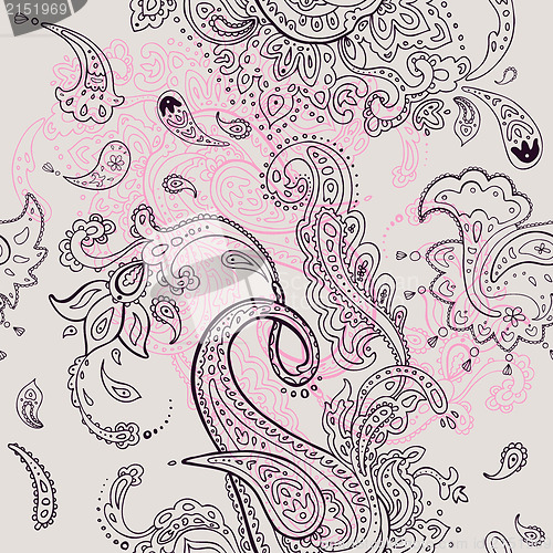 Image of Paisley ornament  seamless background
